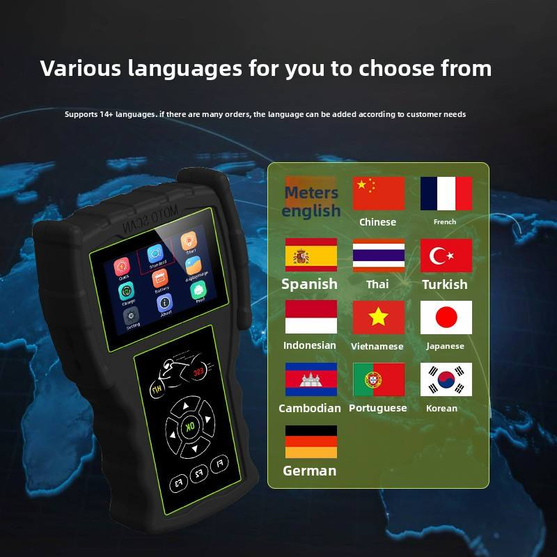Suitable for JDiag M100 Professional Motorcycle OBD Analyzer National Four Electronic Fuel Injection System Diagnostic Repair Decoder