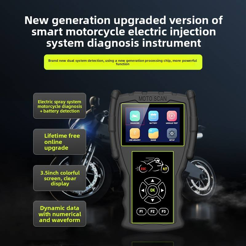 Suitable for JDiag M100 Professional Motorcycle OBD Analyzer National Four Electronic Fuel Injection System Diagnostic Repair Decoder